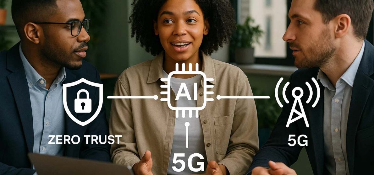 Com o avanço do 5G privado, da nuvem e da Inteligência Artificial, o perímetro tradicional da rede deixou de existir. Descubra como Zero Trust, microsegmentação e IA estão moldando o futuro da segurança corporativa.