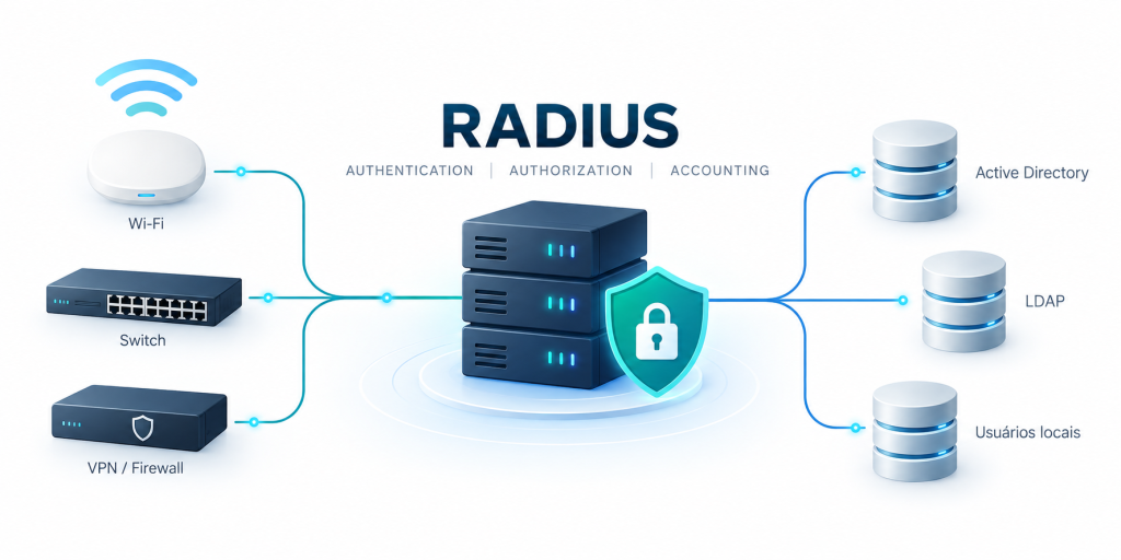 Servidor RADIUS: como configurar FreeRADIUS ou Windows Server